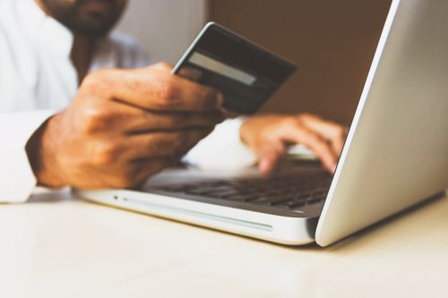 credit card, laptop, payment, billing